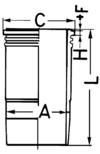 WILMINK GROUP Гильза цилиндра WG1021822